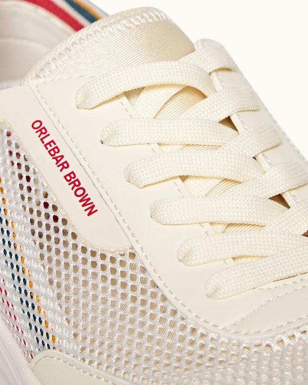 Orlebar Brown Orlebar Brown | White/Orange/Aquamarine O.B Stripe Shoe You Can Swim In – ORLEBAR BROWN