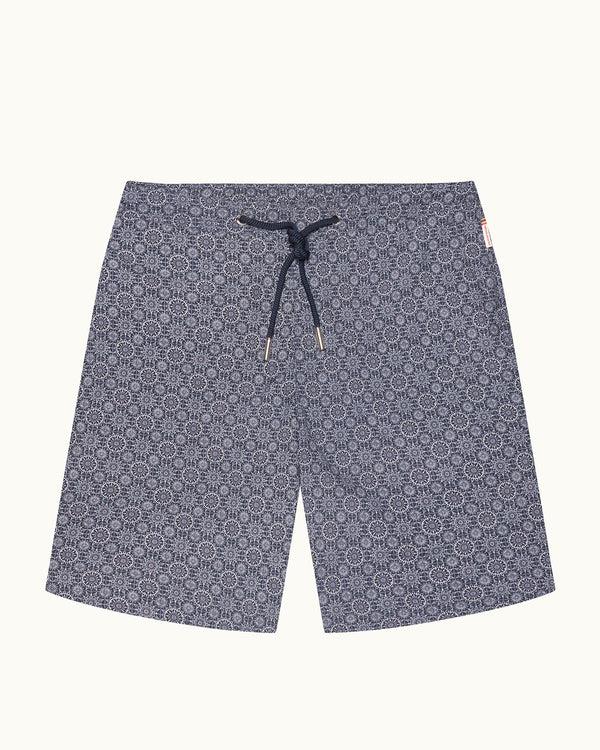 orlebar brown Printed Drawcord Swim Shorts | Blue Alchemy Look – ORLEBAR BROWN