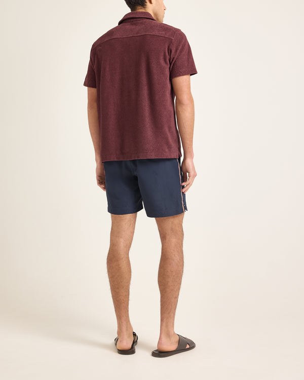 Orlebar Brown Red Casual Shirt | Relaxed Warm-Weather Style – ORLEBAR BROWN