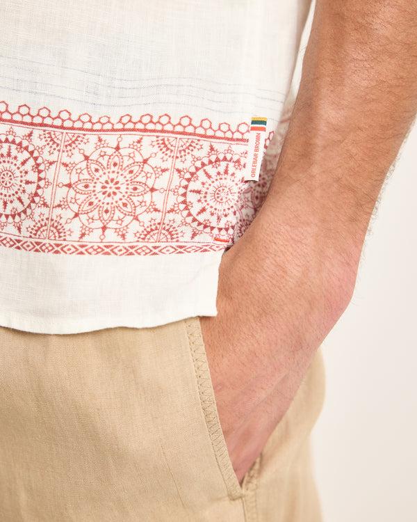 Orlebar Brown Red Linen Shirt | Elegant Warm-Weather Statement – ORLEBAR BROWN