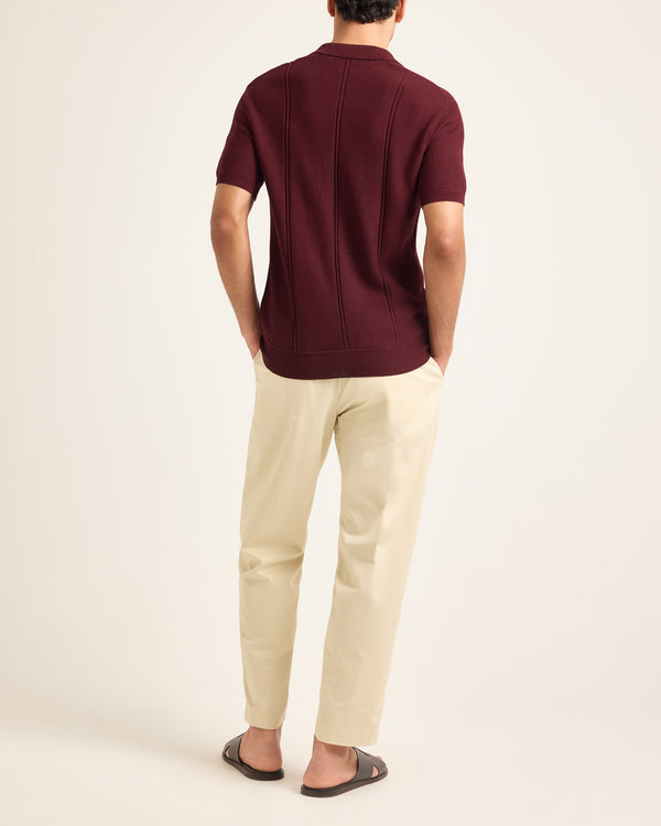 Orlebar Brown Red Pique Polo Shirt | Elegant Everyday Polo For Men – ORLEBAR BROWN