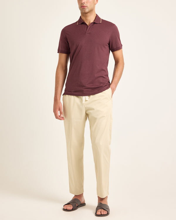 Orlebar Brown Red Stripe Polo Shirt | Vibrant Smart Casual – ORLEBAR BROWN