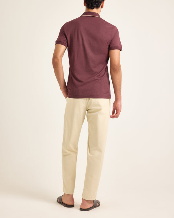 Orlebar Brown Red Stripe Polo Shirt | Vibrant Smart Casual – ORLEBAR BROWN