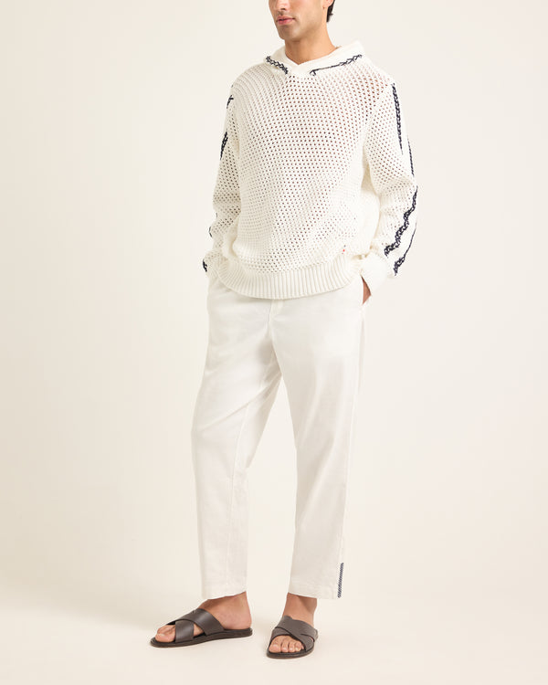 orlebar Brown Striped Linen Trousers | Artistic Botanical Print – ORLEBAR BROWN