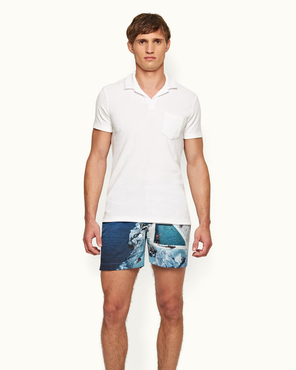 Orlebar Brown Terry - White Towelling Resort Polo | Orlebar Brown – ORLEBAR BROWN