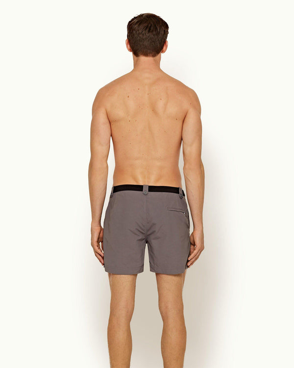 Orlebar Brown Thunderball Swimshort - 007 Black/Fossil Shorter Length Swim Short | Orlebar Brown – ORLEBAR BROWN