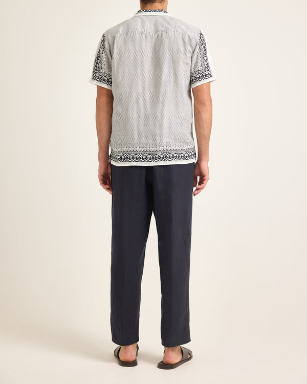 Orlebar Brown White Linen Shirt | Light Summer Resort Shirt – ORLEBAR BROWN