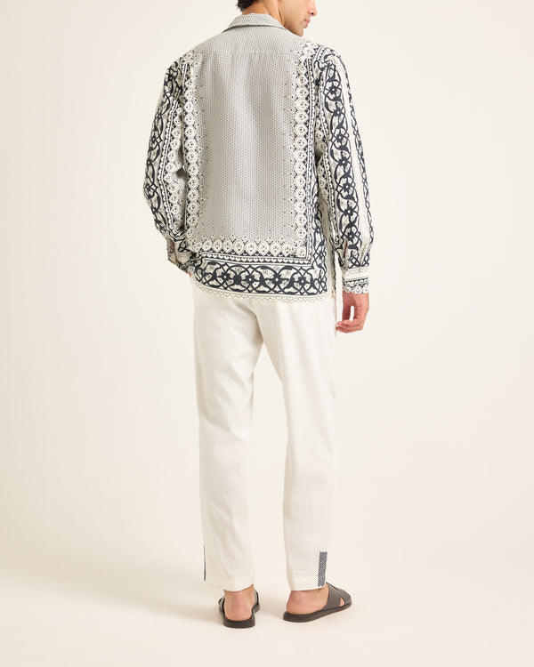 Orlebar Brown White Linen Shirt | Light Summer Resort Shirt – ORLEBAR BROWN