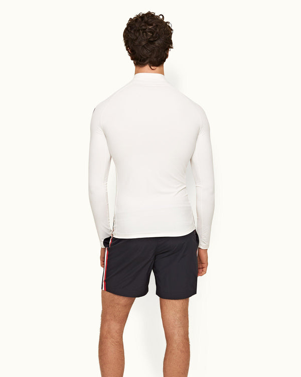 Orlebar Brown White O.B Stripe UV-Resistant Rash Guard – ORLEBAR BROWN