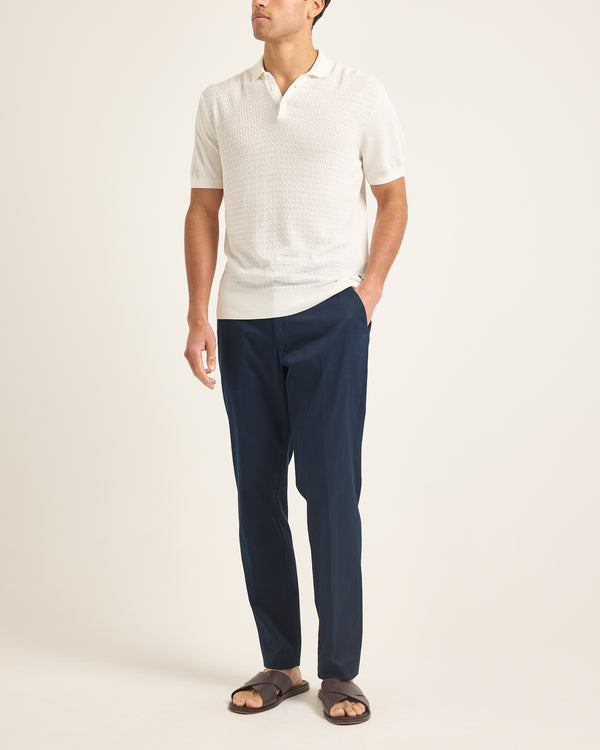 Orlebar Brown White Polo Shirt | Soft Silk-Cotton Summer Staple – ORLEBAR BROWN