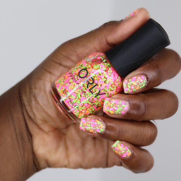 Orly Bikini Bottoms - Star Glitter Neon Nail Polish Topper - ORLY