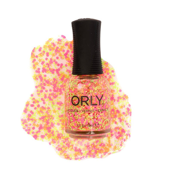 orly Bikini Bottoms - Star Glitter Neon Nail Polish Topper - ORLY