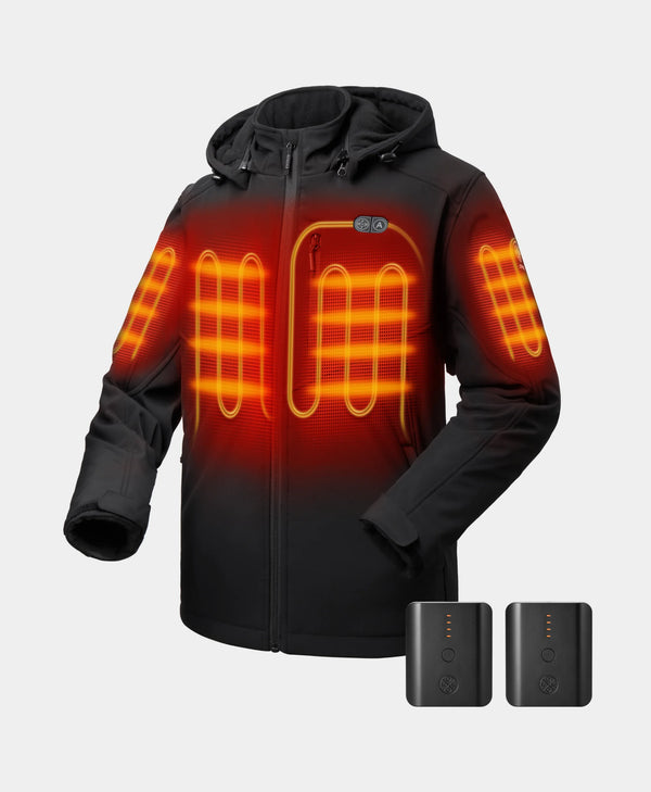 ororo Bundle Deal - Men's Dual Control Heated Jacket + Extra Battery | ororo®