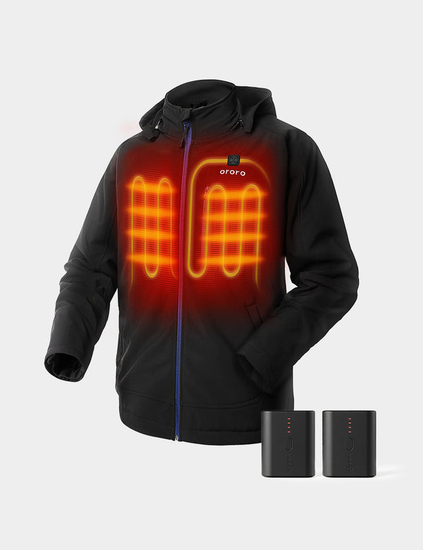 ororo Bundle Deal - Men's Heated Jacket & Extra Mini 5K Battery | ororo®