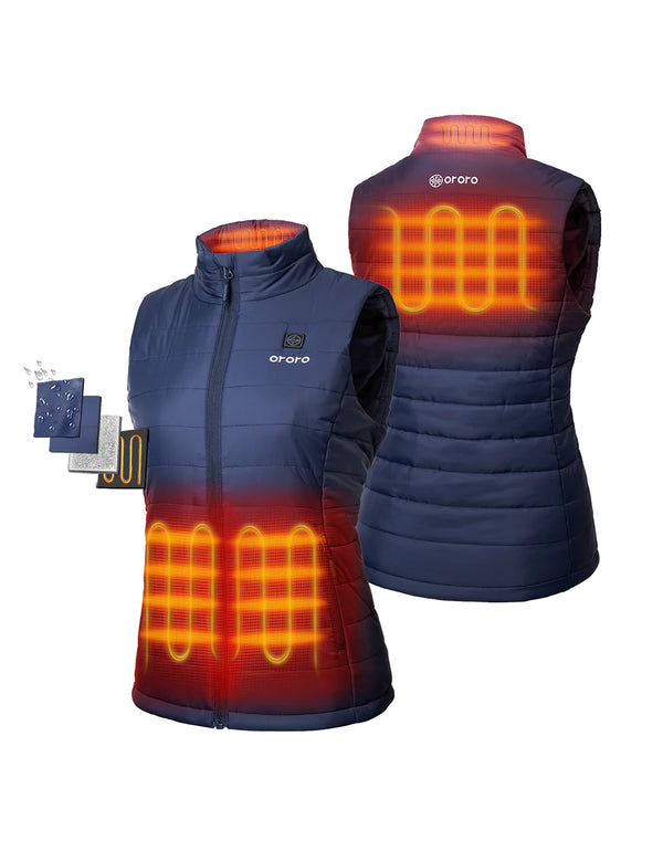 Ororo Bundle Deal - Women's Heated Vest & Extra Mini 5K Battery | Ororo®