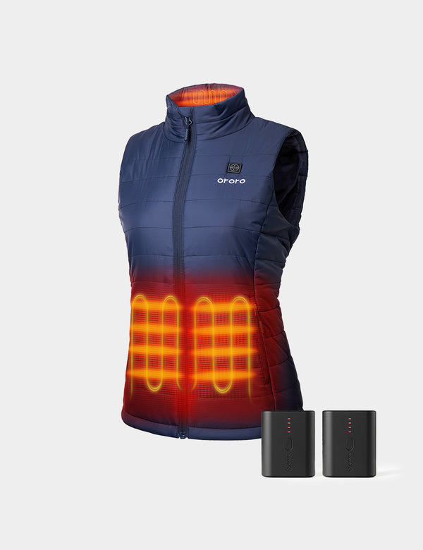 ororo Bundle Deal - Women's Heated Vest & Extra Mini 5K Battery | ororo®