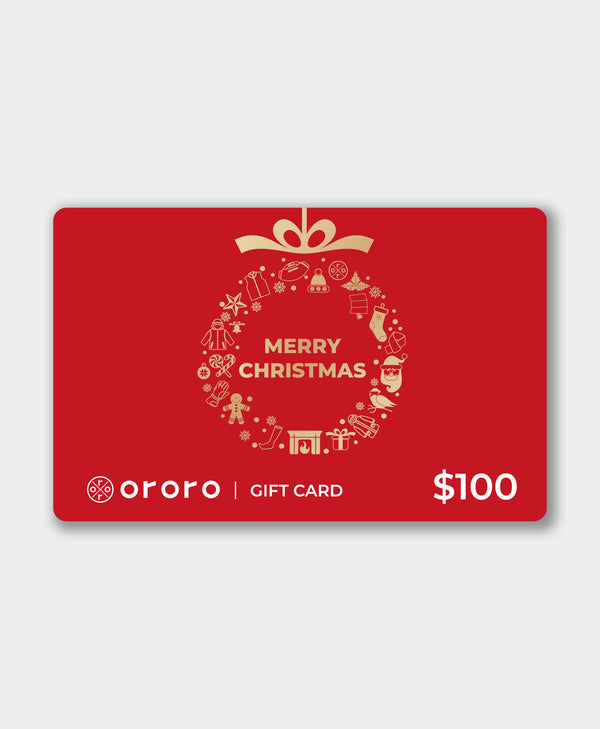 ororo Christmas Gift Card - $100/$200 | Perfect Holiday Gift | ororo®