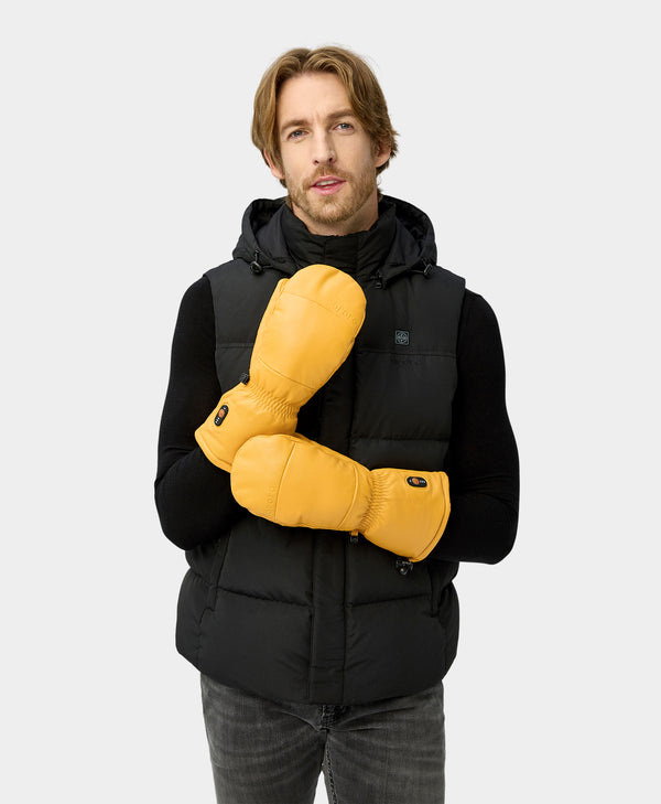 Ororo "Duluth" Unisex Heated Chopper Mittens - Yellow | Ororo®
