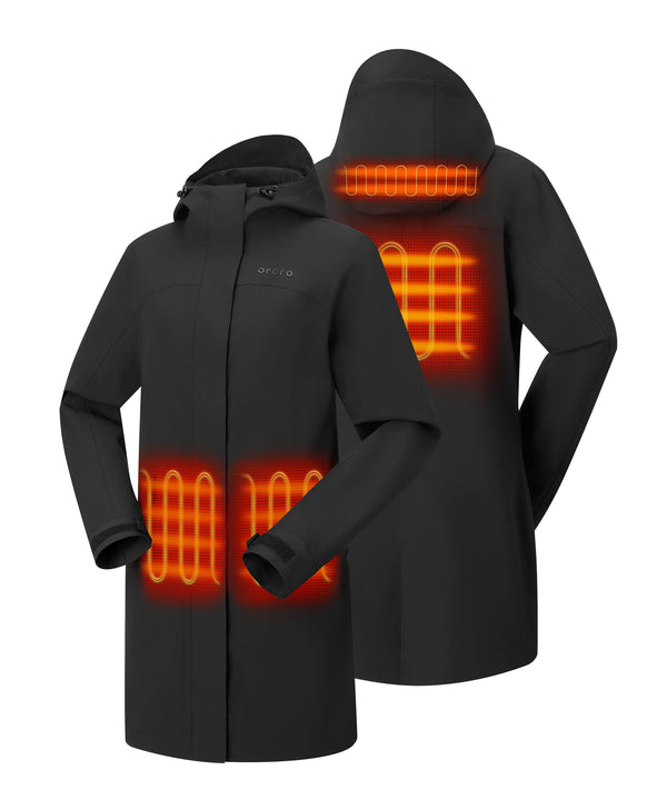 Ororo Four-Zone Heated Rain Trench | Women’s Jacket | Ororo®