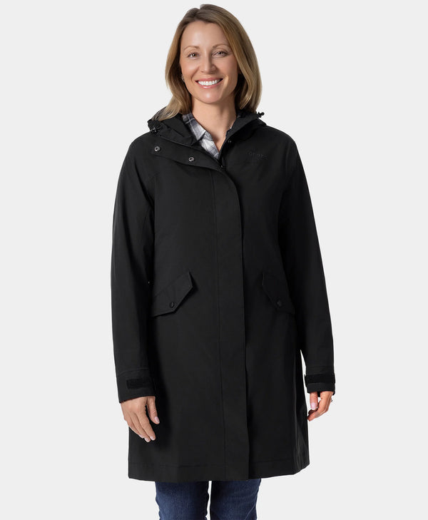 ororo Four-Zone Heated Rain Trench | Women’s Jacket | ororo®