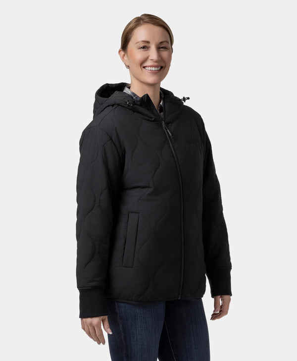 Ororo Heated Quilted Hoodie Jacket | Women's Jacket | Ororo®