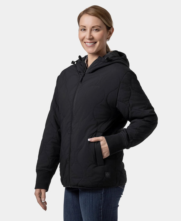 Ororo Heated Quilted Hoodie Jacket | Women's Jacket | Ororo®