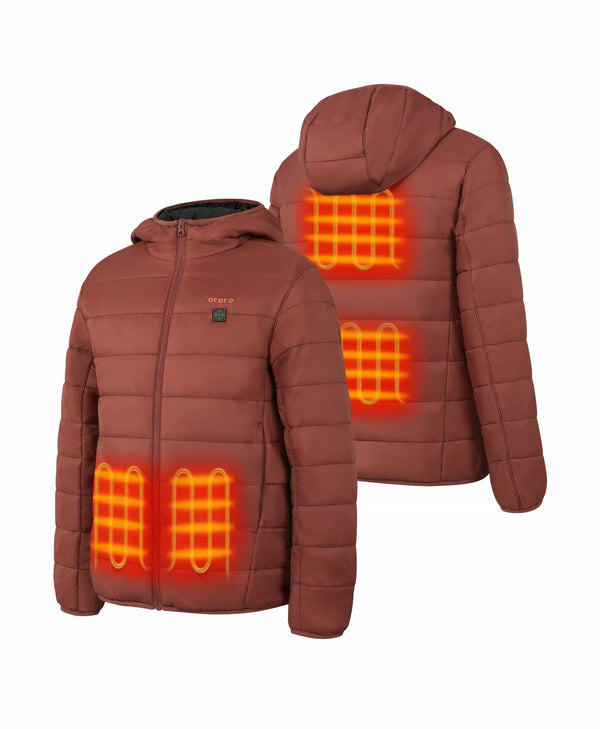 Ororo Kids' 4-Zone Heated Lightweight Puffer Jacket| Ororo