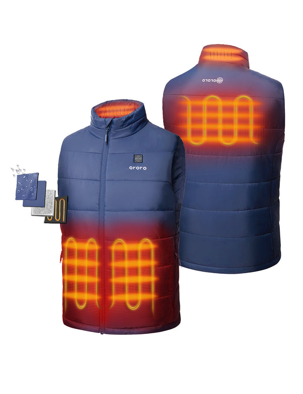 Ororo Men's Classic Heated Vest | Lightweight & Adjustable Heat | Ororo®