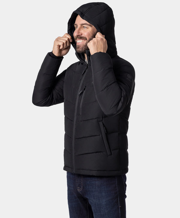 Ororo Men's Heated Down Jacket - RDS Down & 4 Heating Zones | Ororo®