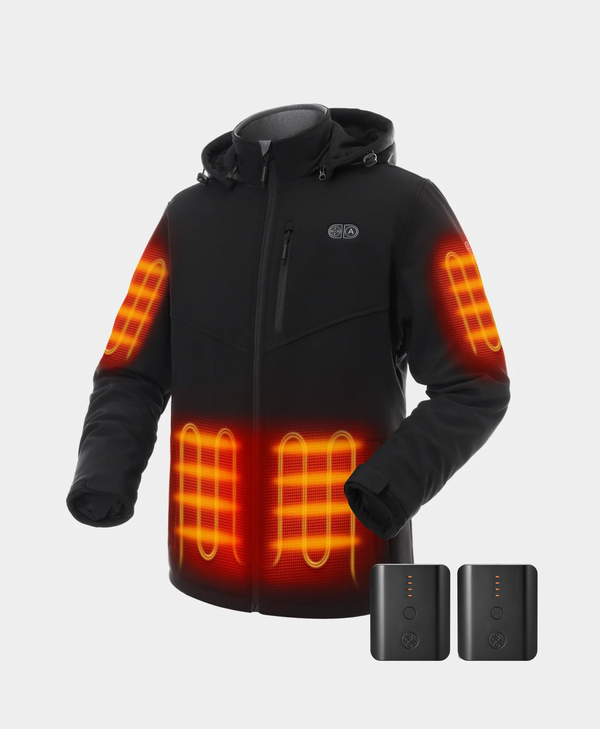 ororo Men's Heated Dual Control Jacket | Pocket Heating | ororo®