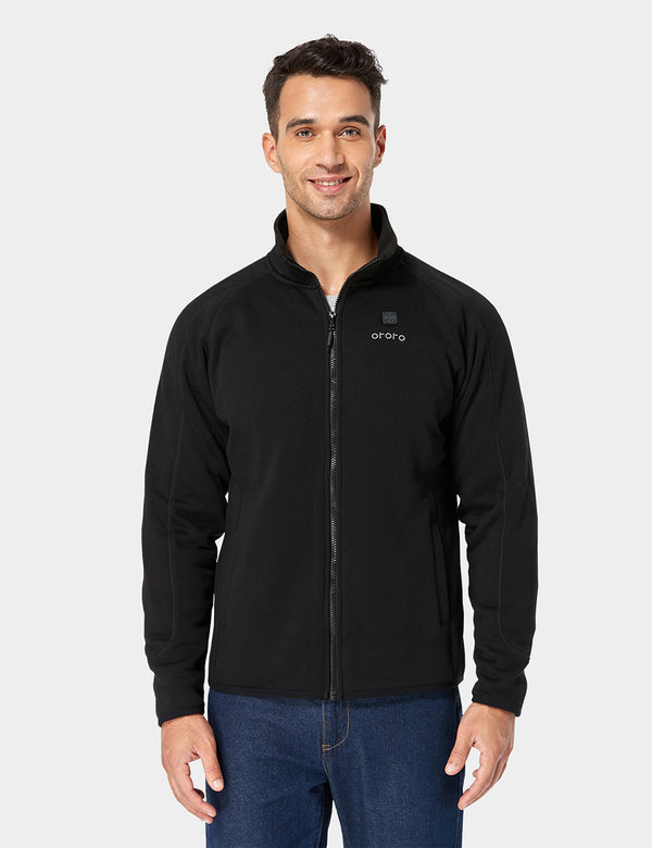 Ororo Men's Heated Fleece Jacket | 10 Hours Of Heat | Ororo®