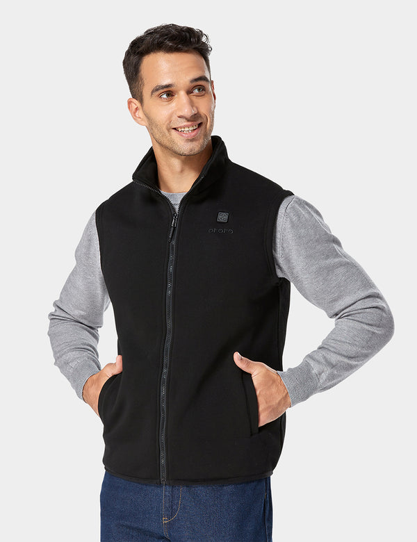 Ororo Men's Heated Fleece Vest | 10 Hrs Of Heat | Ororo®