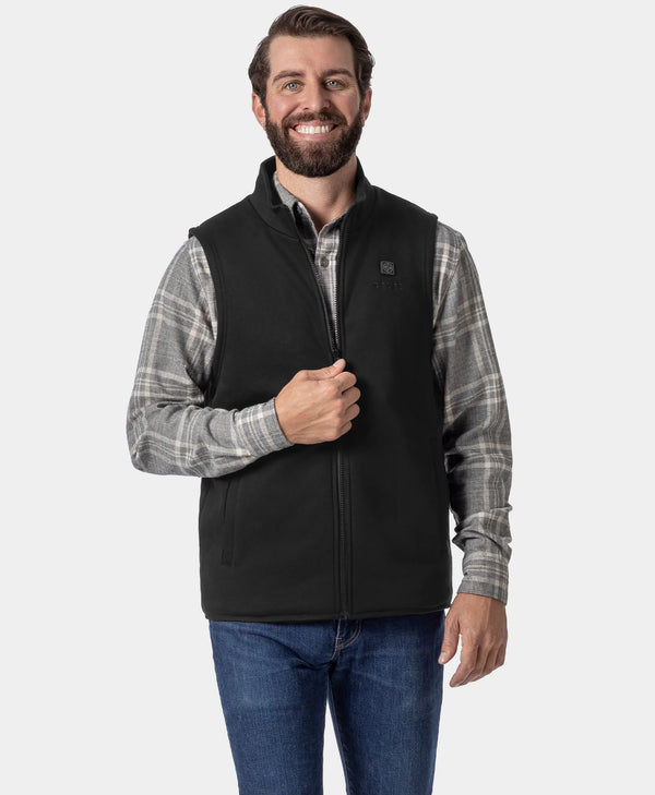 ororo Men's Heated Fleece Vest (4 Heating Zones) | ororo®