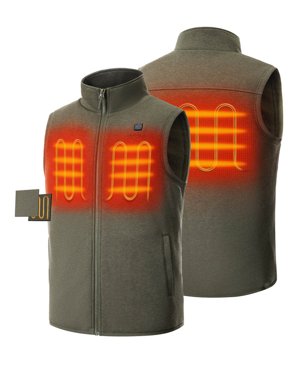 Ororo Men's Heated Fleece Vest | Electric Heating | Ororo®