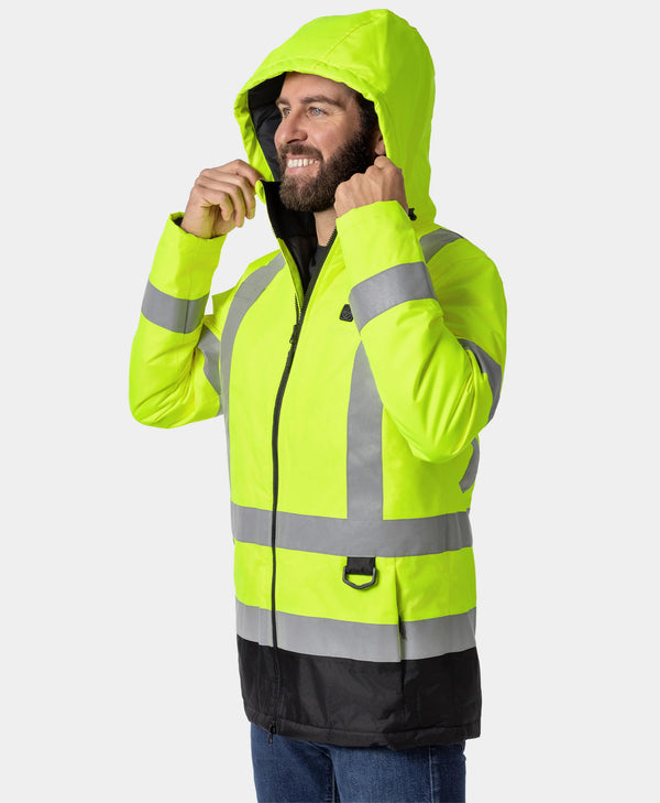 Ororo Men's Heated High-Visibility Jacket | Durable & Safe | Ororo®