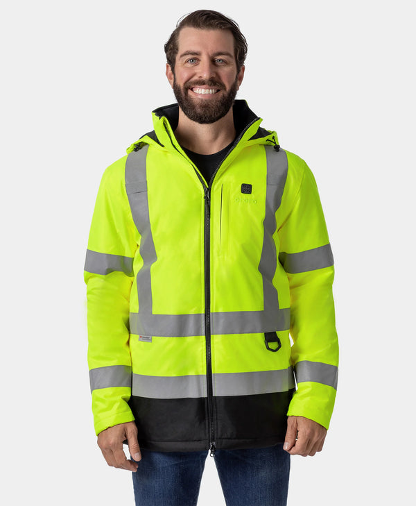ororo Men's Heated High-Visibility Jacket | Durable & Safe | ororo®