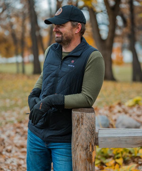 Ororo Men's Heated Quilted Vest | Lightweight Warmth | Ororo®