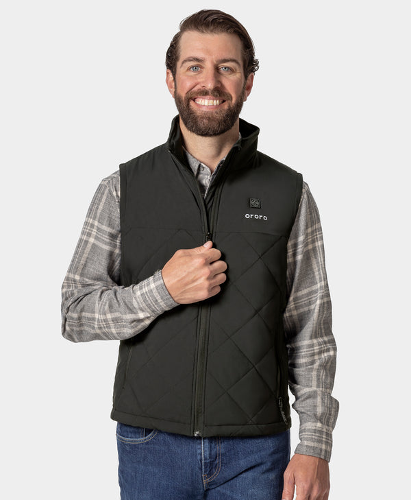 Ororo Men's Heated Quilted Vest | Lightweight Warmth | Ororo®