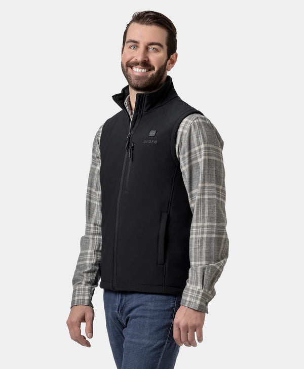 Ororo Men's Heated Softshell Vest | Lightweight & Water-Resistant | Ororo®