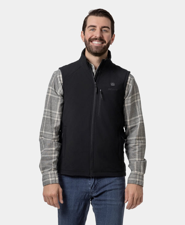 ororo Men's Heated Softshell Vest | Lightweight & Water-Resistant | ororo®