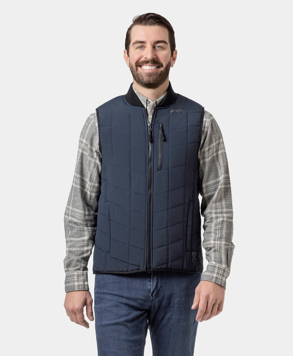ororo Men's Insulated Heated Bomber Vest | 5-Zone Warmth | ororo®
