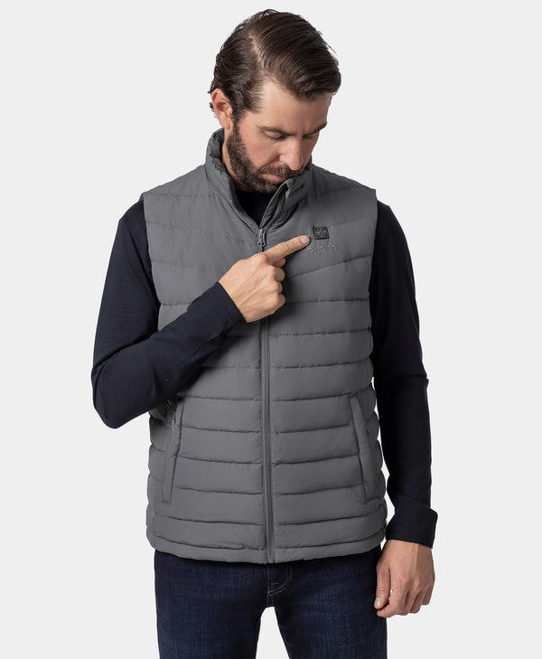 Ororo Men's Lightweight Heated Down Vest | Battery Powered | Ororo