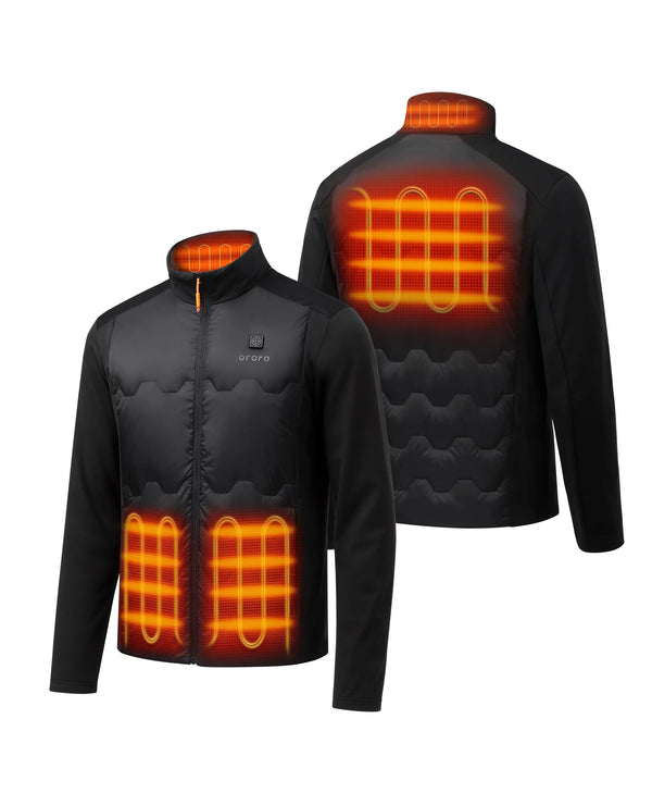 Ororo Men's Verbier 4-Zone Heated Down Jacket | Ororo