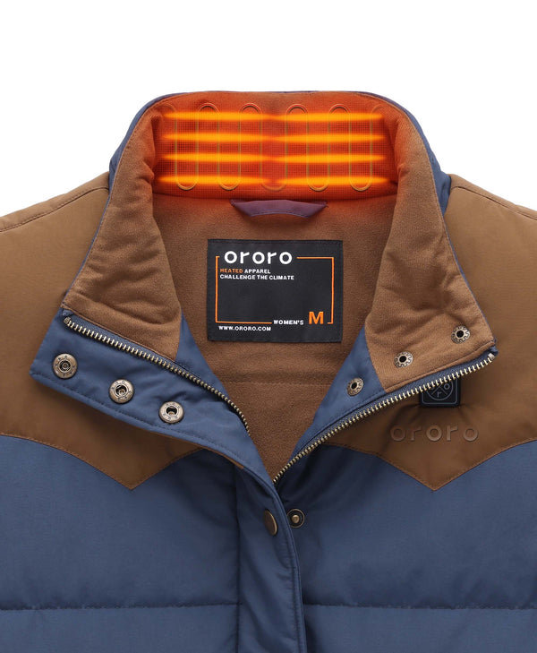 Ororo (Open-box) Amelia Women's Western Heated Vest(Battery Set Not Included