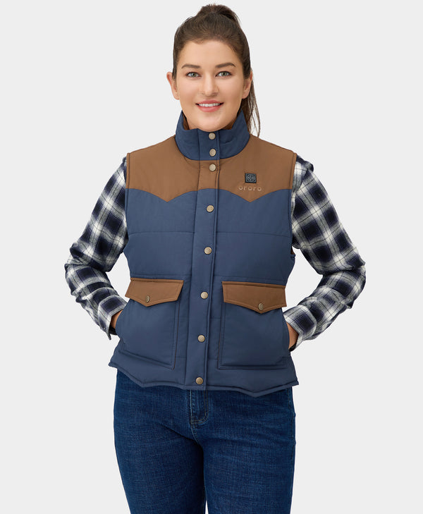 ororo (Open-box) Amelia Women's Western Heated Vest(Battery Set Not Included