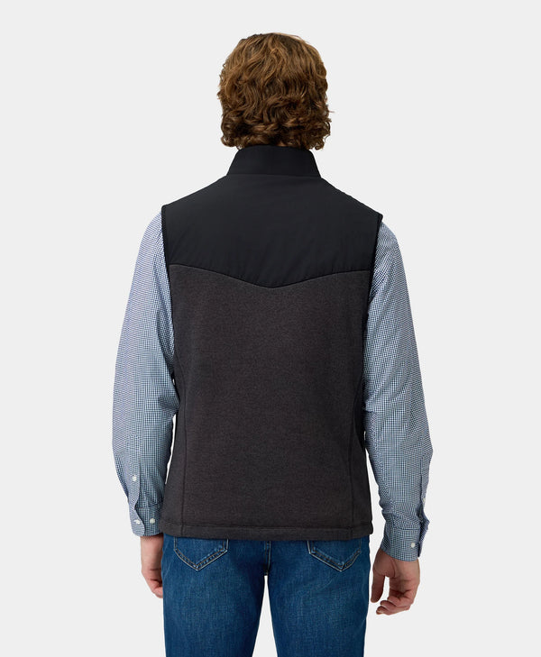 Ororo (Open-box) Augusta Men's Heated Sweater Fleece Vest(Battery Set Not In