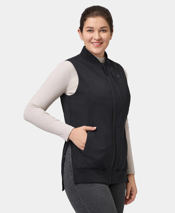 Ororo (Open-box) Blair Women's Heated Long Bomber Vest(Battery Set Not Inclu