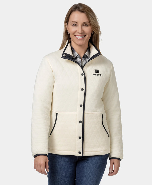 Ororo (Open-box) Chalet Women's Heated Quilted Jacket(Battery Set Not Includ