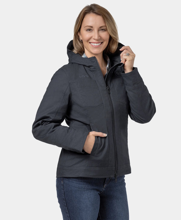 Ororo (Open-box) Cheyenne Women's 5-Zone Dual-Control Heated Canvas Jacket(B