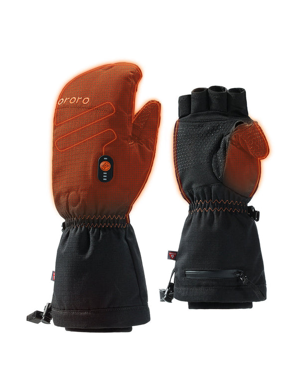 Ororo (Open-Box) Fargo Heated Flip Top Mittens - Unisex